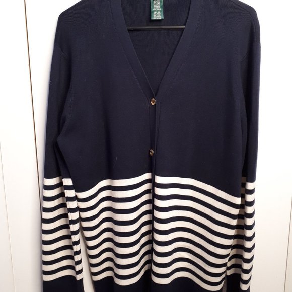 NWOT Silk Blend Cardigan sz L - Picture 1 of 4